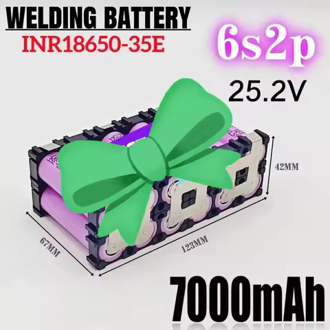 35E 20A 18650 7000mAh 3S 4S 5S 6S/2P 12.6V 14.8V 18V 25.2V for screwdriver battery welding battery p
