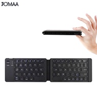 Jomaa Mini Folding Keyboard Rechargeable Bluetooth Wireless Keyboard for Ipad Tablet Phone Portable Foldable Bluetooth Keypad