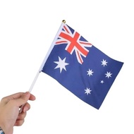 10pcs Hand Waving Australia Australian National Flags Plastic Poles 21 X 14cm Pack of 6 Flags