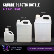 ⭐ [4PCS] 10L/5L/1L SQUARE PLASTIC BOTTLE (GELEN) ⭐ POST TODAY 