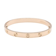 [มือสอง, สภาพใช้งานแล้ว] กำไลข้อมือ Cartier Love ขนาดข้อมือ 15 ซม. ทองคำชมพู K18PG สำหรับผู้หญิง สภา