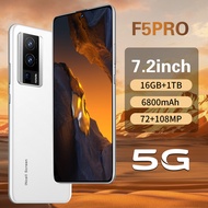 F5 Pro Cross-Border Ready Stock 24cm 16+1TB Android Smart 5g Factory Mobile Phone Foreign Trade Low 