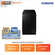 Samsung 15kg Bespoke Washing Machine WA80F15S5BFQ AI Wash Convenient Wash WA80F15S5BFQ Mesin Basuh