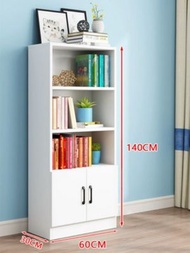 全城熱賣 - 簡約書櫃/組合儲物櫃/落地多層收納櫃-長60高140cm暖白色#H105045047