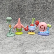 Tail Goods Mini SpongeBob SquarePants Pants Pie Daxing Little Snail Octopus Cake Decoration Doll Dec