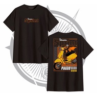 *GG* Super Cheap T-Shirt Printed With Distro VESPA SPRINT MATIC 150 Pattern Orange Color For Men And