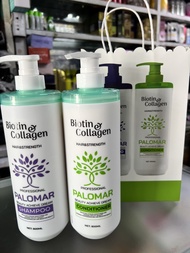 Cặp Dầu Gội Xả Mềm Mượt Biotin Collagen Palomar 800ml x2