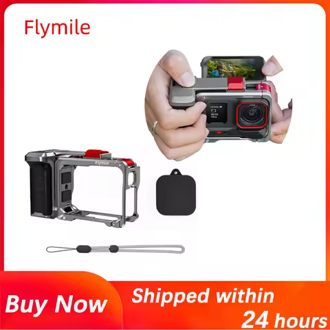 Flymile Handle Grip Kit For Insta360 ACE Pro/2,Camera Cage & Grip Combination,Xplorer Grip,For Insta