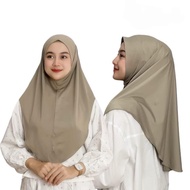 Jilbab Instan Malay|Khimar Daisy|Bergo Hamidah Jersey Non Pet|Kerudung Instan