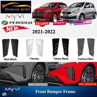 HermanAuto Perodua Myvi GEN3 G3 MG3 2021-2022 Front Bumper Frame Accessories Sportivo Design