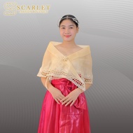 Modern filipiniana Alampay top shawl filipiñiana embroidered cutwork Woman top accessories