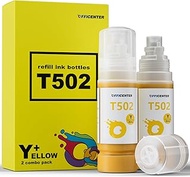 OFFICENTER 502 Ink Refill Bottles Yellow for EcoTank ET-4760 ET-2760 ET-2750 ET-2720 ET-3760 ET-2850