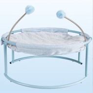 全城熱賣 - 可拆洗寵物鐵架貓窩貓床狗床【毛墊款（藍）全套】