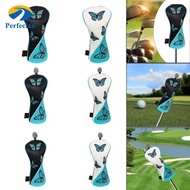 Perfeclan Golf Wood Headcovers Club Head Cover Wear Resistant PU Leather Protection Sleeve for Golfe