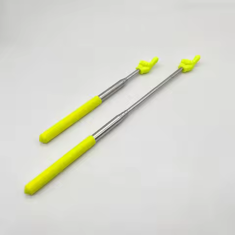 Stainless Steel Teaching Pointer Telescopic Rod Finger Design Reading Sticks Whiteboard Hand Pointer