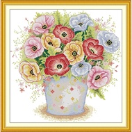 Joy Sunday Stamped Cross Stitch Ktis DMC Threads Chinese Cross Stitch Set DIY Needlework Embroidery Kit-Yume in Full Bloom