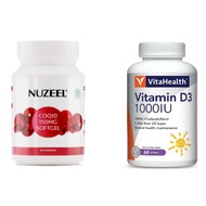 Nuzeel Coq10 30's + Vitahealth Vitamin d3 60's