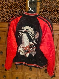 90年代 日本製 橫須賀 古著 藝妓刺繡外套