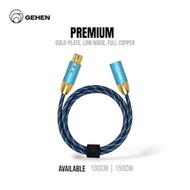 GEHEN Premium XLR Male to XLR Female Gold Plate Low Noise Nylon Cable 100cm 150cm ORIGINAL