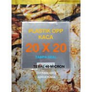 20x20 Glass Opp Plastic - 20 x 20 Opp Plastic Without Seal - 20x20 Opp Plastic 20 x 20 Bread & Souve