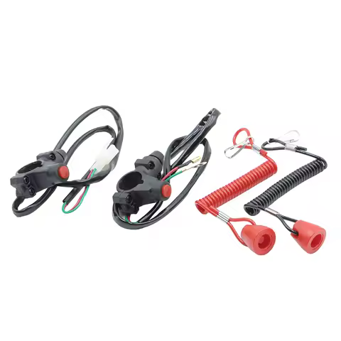 1PC ATV Motorcycle Boat Tether Lanyard Emergency Kill Stop Engine Switch Push Button For Pocket Mini
