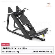 2in1 Leg Press Hack Squat Machine Plate Loaded Hamstrings Glutes Extension Lower Body Equipment Dual