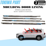 TOYOTA LAND CRUISER LC200 / LEXUS 570 2008-2016 GLASS DOOR MOULDING SEAL RUBBER OUTER STRIP WINDOW G