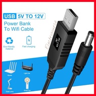 USB to DC Power Cable 5V To 12V Boost Converter USB Power Boost Line DC 5V to DC 12V For Wifi Router