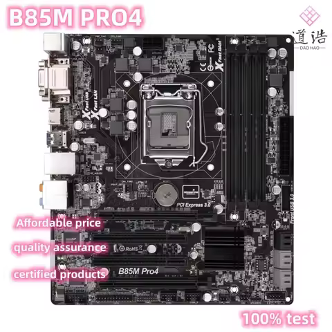 For Asrock B85M PRO4 Motherboard 32GB HDMI DVI-D LGA 1150 DDR3 Micro ATX B85 Mainboard 100% Tested F