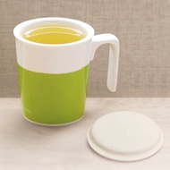 綠抹茶親親馬克杯+白瓷杯蓋 -P+L杯組(台灣製可微波烤箱)
