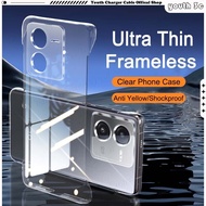 Anti Yellow Ultra Thin Transparent Frameless Phone Case HD Clear PC Hard Case Phone Case For Vivo IQ