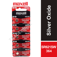 🔥 [MAXELL JAPAN] Watch Battery Batteries Silver Oxide 1.55V SR621SW - 364 / 363 / AG1 PROMO Bateri J