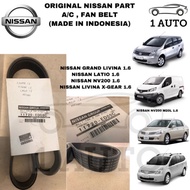 ORIGINAL NISSAN PART) NISSAN GRAND LIVINA LATIO X GEAR 1.6 FAN/ Aux/ AC Belt