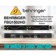 BEHRINGER FBQ1502HD Audiophile 15-Band Stereo Graphic Equalizer with FBQ Feedback Detection System
