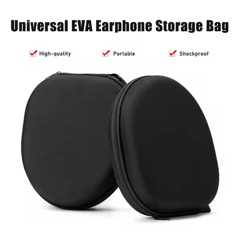Universal Headphone Storage Bag Portable Shockproof Headset Case for Sony WH-CH500 JBL Tune 520BT An