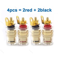 4pcs/set Speaker Terminal Binding Post 4mm Banana Plug Socket Amplifier Connector  MY24B