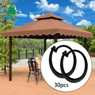 Kesoto Gazebo Curtain Hooks, Gazebo Accessories, Easy-to-install Rail Hooks, Black, for Garden/terra