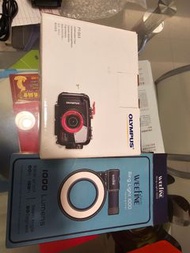 Olympus tg 4+ PT-056 Underwater Housing + Weefine Ring Light 1000