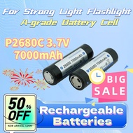 Protected Li-ion Rechargeable 26800 Battery High-Capacity P2680C 3.7V 7000mAh for Strong Light Flash