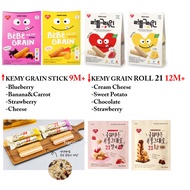 KEMY 9m+ (Bebe Grain & Little Grain)/12m+ Grain Crispy Roll 21 (Cream Cheese & Sweet Potato & Chocol
