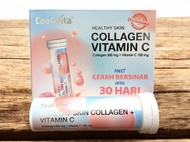 Cool-Vita Collagen + Vitamin C Tube Isi 10 Tab Collagen 500 Mg + Vitamin C 100 Mg Cool Vita