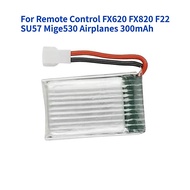 For Remote Control FX620 FX820 F22 SU57 Mige530 Airplanes 300mAh RC Palne Rechargeable Lipo Battery