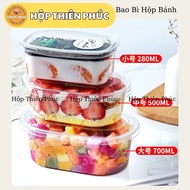 50 oval boxes HT-700 for mousse cake - panna cotta - tiramisu - Tea box 650ml HT-700