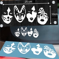 Kiss Masked Music Group Band Stickers Vinyl Decal Stickers Motorcycle Car Helmet Accessories Decorat