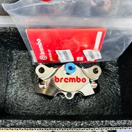 ORIGINAL BREMBO BILLET CHROME SLIVER BLACK 2POT CALIPER 100% MADE IN ITALY P2 P34