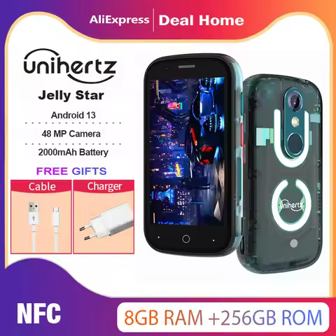 Unihertz Jelly Star,8 Гб + 256 Гб, 48MP Main Camera,2000 мАч, Android 13, Mini 3 inch, глобальная ве