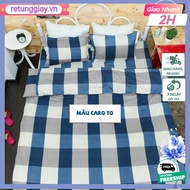 Bedding set with 2 pillowcases [1mx2m, 1m2x2m, 1m6x2m]poly cotton fabric, choose model-karo to