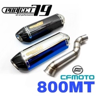 Project79 Exhaust CFMoto 800MT Ekzos Short Slip on MT800 Stainless Steel CF Moto Project 79 QPM04 80