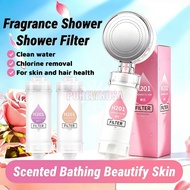 H201 Vitamin Fragrance Shower Filter Aroma Chlorine Remover Shower Head Filter Scented Bathing Showe