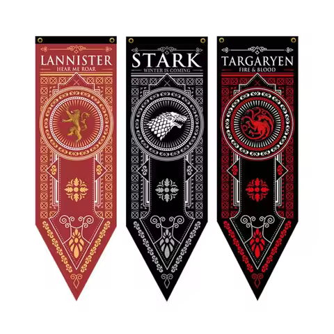 Cool Party Decoration Stark Flag Families Home Decor Wolf Dragon Banner Decorate A Song of Ice and F